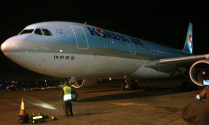 Korean Air's inaugural flight in Nairobi