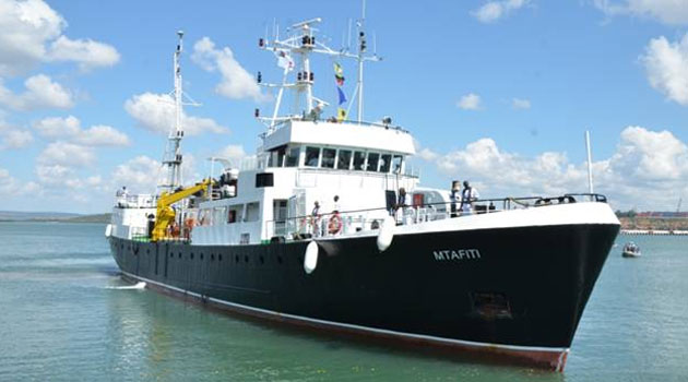 Marine research vessel Mtafiti was donated by the Belgian government