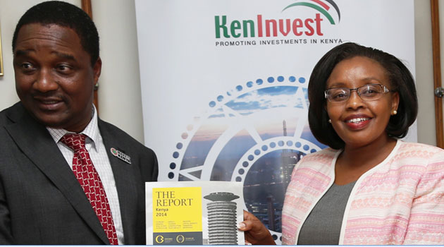 CS Kandie with KenInvest MD Moses Ikiara.