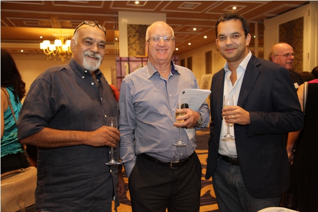 Arvind Vohora of Circle Art; Roger Stedman, Executive Director, IPSOS Synovate & Anil Sethi, director, BNP Paribas