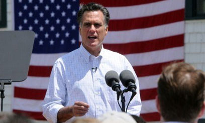 Romney beat former senator Rick Santorum by eight of the 122,255 votes ...