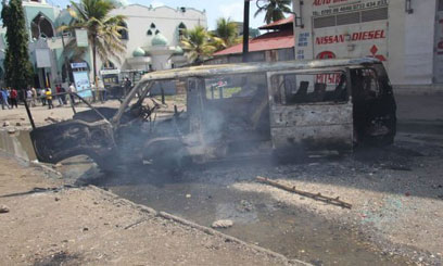 MOMBASA-MATATU-BURNT
