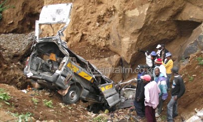 20 people perished after an accident in Molo. PHOTO: KRCS