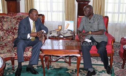 Moi who is seen as Kenyatta's mentor congratulated him and wished his government success as he prepares to take over leadership on Tuesday next week/CFM