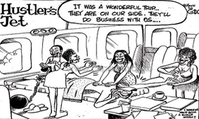 The cartoon which has generated controversy in Parliament/COURTESY GADO