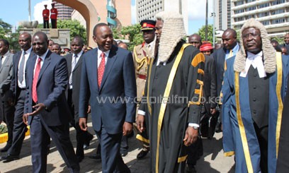 President Kenyatta vowed that his government will follow the pay guidelines set by the Sarah Serem-led SRC/FILE