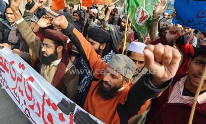 Muslims take to the streets in protest/FILE