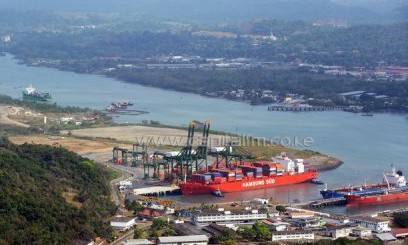 A general view of the Panama Canal locks, pictured near Panama City, on February 23, 2013/AFP