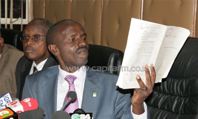 "Let them just even write a letter to the Teachers Service Commission tomorrow and send the money and we will end the strike immediately,” Sossion said/FILE