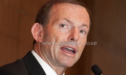 Australian opposition leader Tony Abbott delivers a speech in Beijing, on July 24, 2012. Abbott -- accused last year of misogyny is under fire after touting the "sex appeal" of an election candidatE/AFP