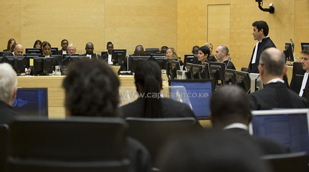 The International Criminal Court Chamber V(a) is hearing the case against Ruto and Sang. Photo/CAPITAL FM