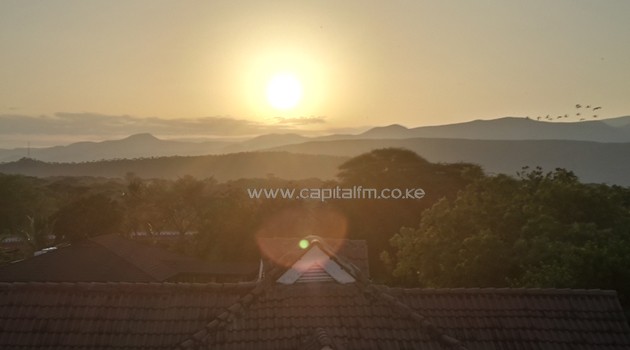 Sunset as seen from the Lake Bogoria Spa Resort/ ANITA NDERU