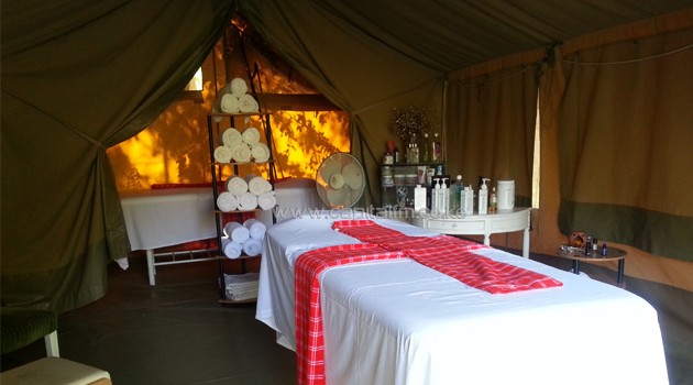 Tented massage parlor at Bogoria Spa resort, the alternative for the bush Massage/ ANITA NDERU