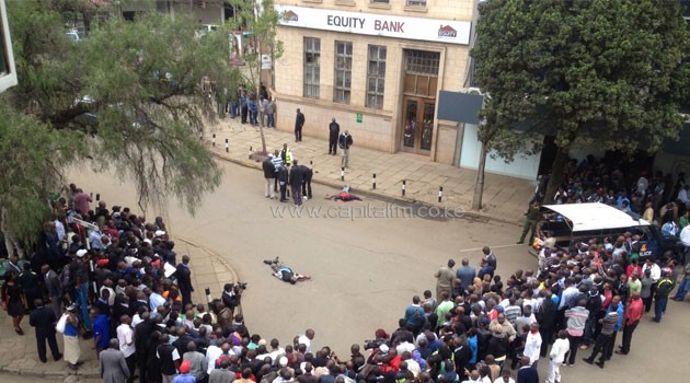 According to Central divisional police boss Paul Wanjama, the felled suspects were part of a seven- man gang.