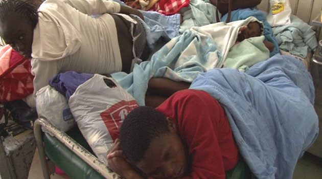 Image result for patients sleeping outside kenyatta