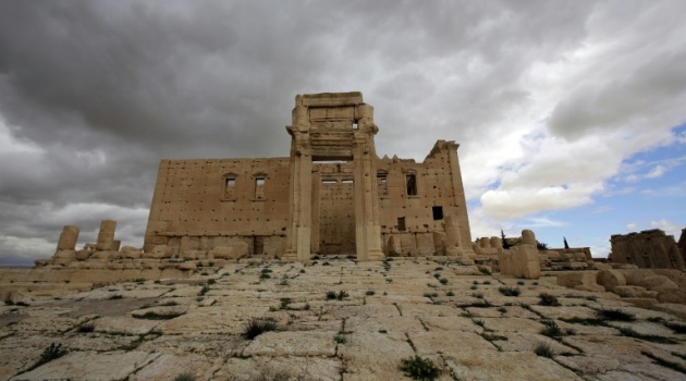 The sanctuary of Baal, pictured in the ancient oasis city of Palmyra, in March 2014/AFP