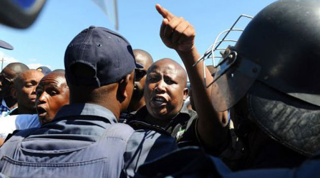 "We will run out of patience very soon and we will remove this government through a barrel of a gun"/FILE