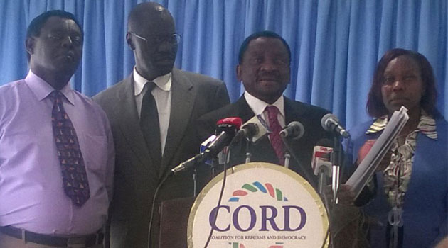 CORD Coalition Management Board Co-Chair James Orengo said the demonstrations will take place on Monday starting at 10 am at the IEBC Headquarters at the Anniversary Towers and all its offices at the Counties/FILE