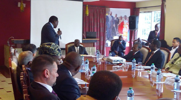 A certificate for the appointment was presented to him on Wednesday at his private office in Nairobi by Water Cabinet Secretary Eugene Wamalwa who picked it up on his behalf in Paris, France/FILE