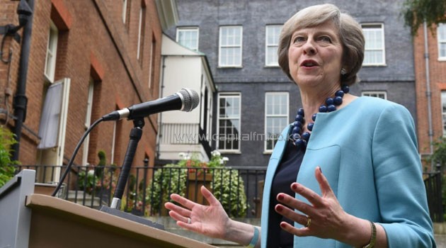 British Prime Minister Theresa May, pictured, was due in Edinburgh for talks with Scottish First Minister Nicola Sturgeon, who has threatened another referendum on Scottish independence /AFP