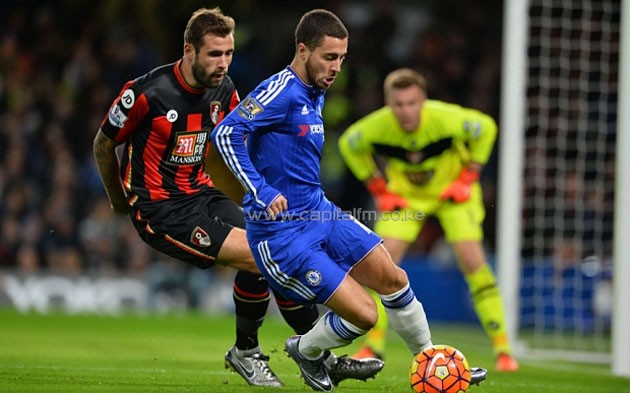 Chelsea's Eden Hazard is expected to return against Bournemouth from a long term injuury lay off/ PHOTO- Telegraph