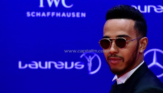 Lewis Hamilton pictured at this week's Laureus Awards. PHOTO/SPORT360.