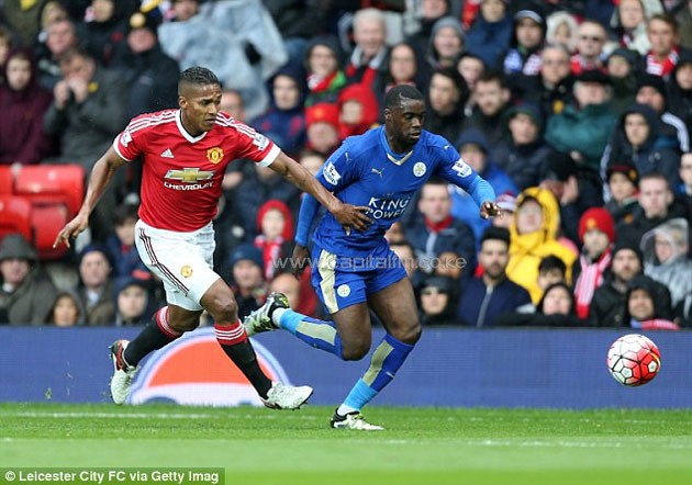Jeffrey Schlupp has continued to demonstrate the intensity that has been a symbol of Leciester's success.