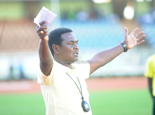 Taifa Stars head coach Charles Boniface Mkwassa during the friendly against Kenya.PHOTO/Raymond Makhaya.