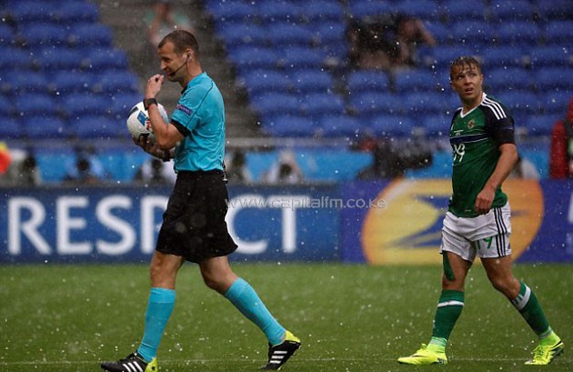 Heavy and random showers have continued across the country in June even forcing the Northern Ireland and Ukraine game on Thursday in Lyon to be temporarily halted due to a hail storm.-PHOTO/AFP