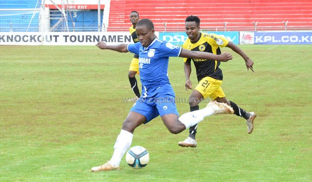 Bernard Mang'oli and Edwin Wafula are closing on a return to AFC Leopards from Bandari FC.PHOTO/Timothy Olobulu.