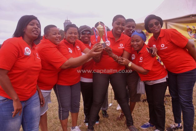 The TASWA team celebrating after lifting the women's title thanks to 4-5 penalty shoot-outs.