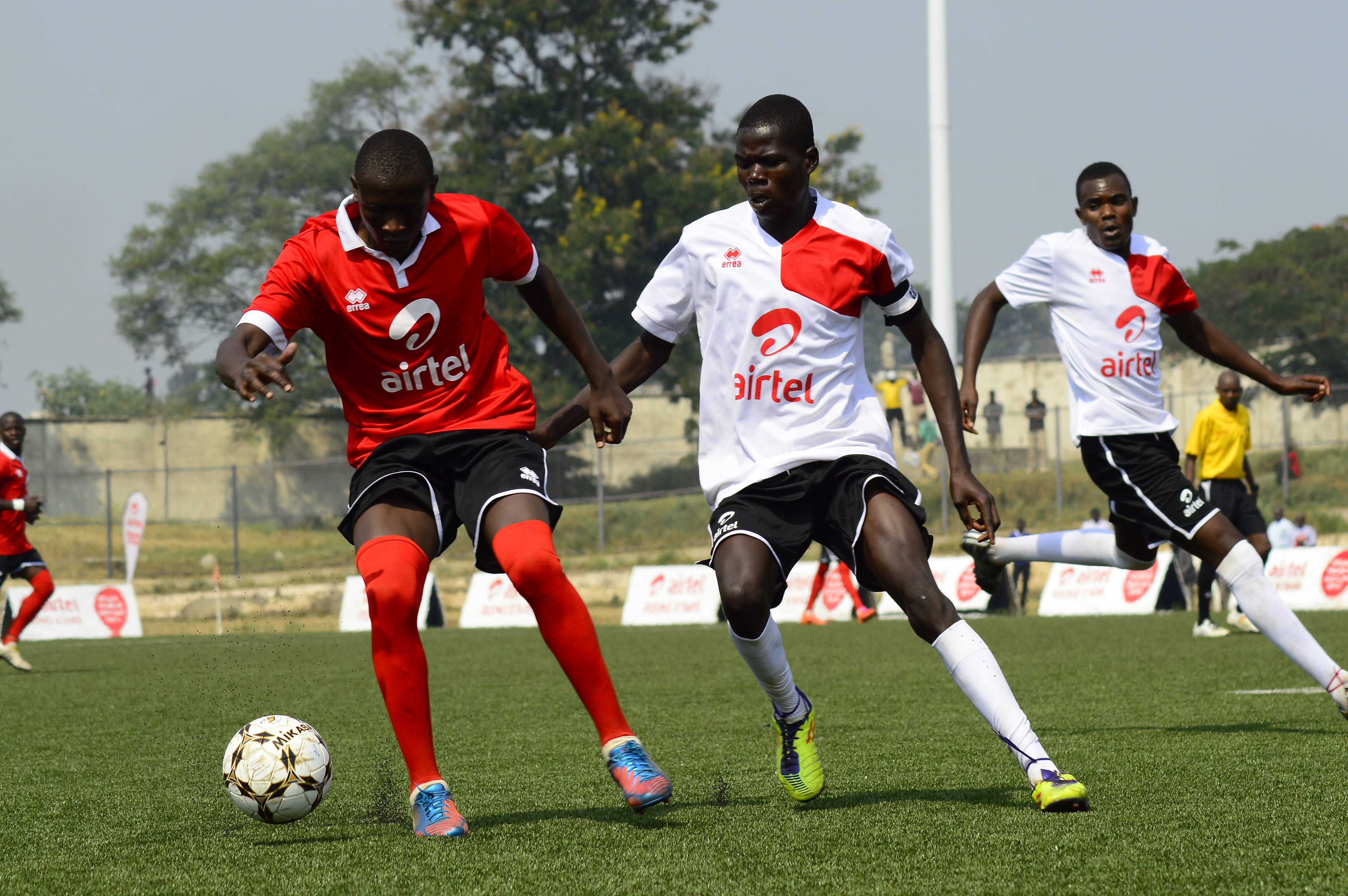 Baarding's Keegan Ndemi attempts to go past an opponent. PHOTO/COURTESY