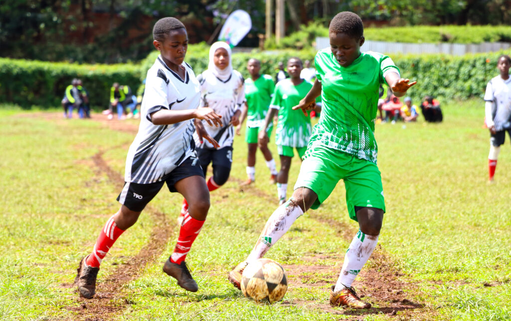 Action between Busia County (green) and Uasin Gishu (white). PHOTO/Timothy Olobulu