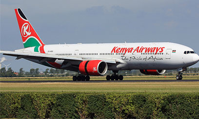 The new Boeing 777-300ER will commence direct flights from Nairobi to Guangzhou from November this year/FILE