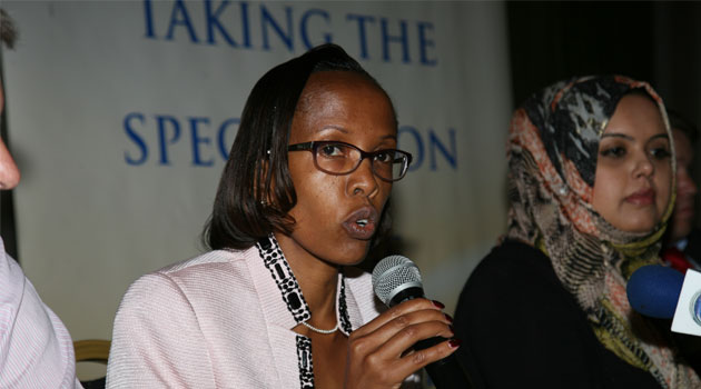 Carole Karuiki of The Mortgage company and Farhanna Hassanali, Property Development Manager at HassConsult during the release of the 3rd quarter property index and mortgage report/COURTESY