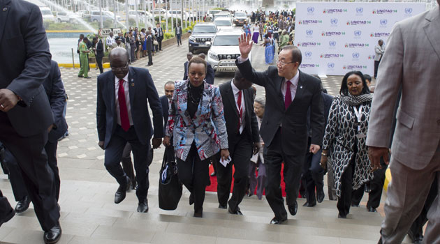 The conference was opened on Sunday by UN Secretary-General Ban Ki-moon in the presence of President Uhuru Kenyatta/COURTESY-UNTCAD