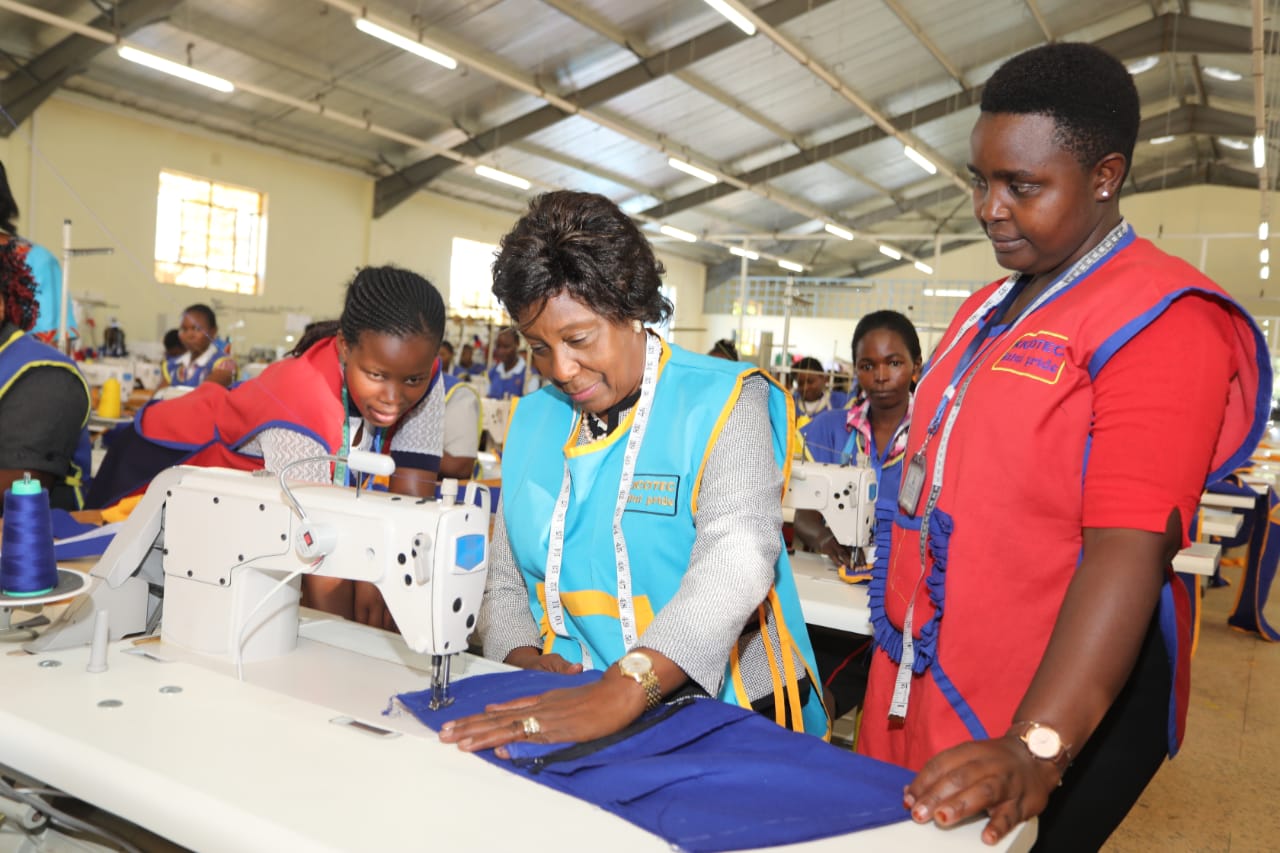 Image result for Charity ngilu at Kitui textile industry receiving materials