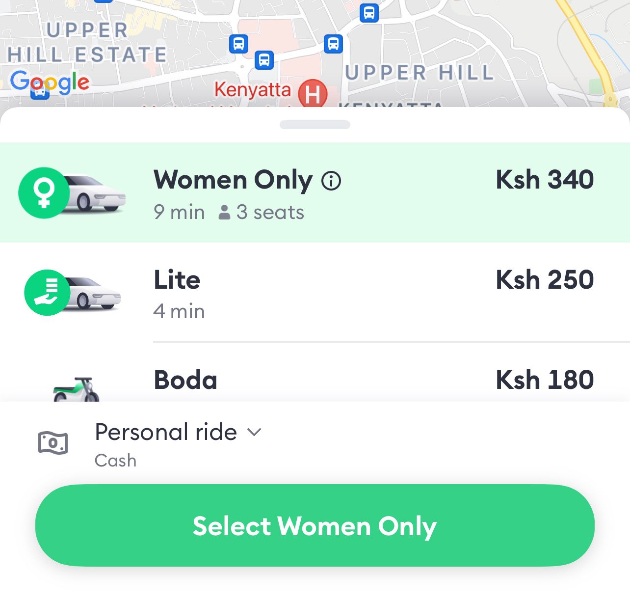 Bolt launches Women-Only ride category in Mombasa