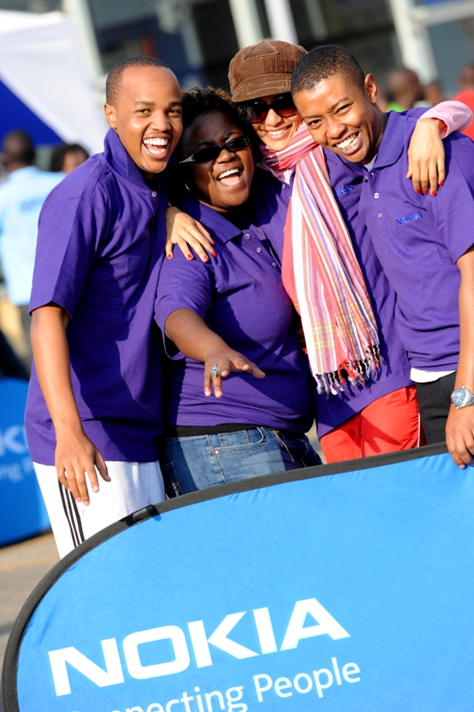 Capital FM's Team Tokelezea: Dj Protege, Laura Walubengo, Italia and Soulo at Nokia Smart Race 2011 (Photo Credits: Susan Wong / July 30, 2011)