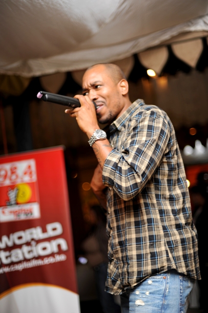 Anthony David performing at Capital FM party in Nairobi, Kenya (photo credits: Susan Wong, 2011)