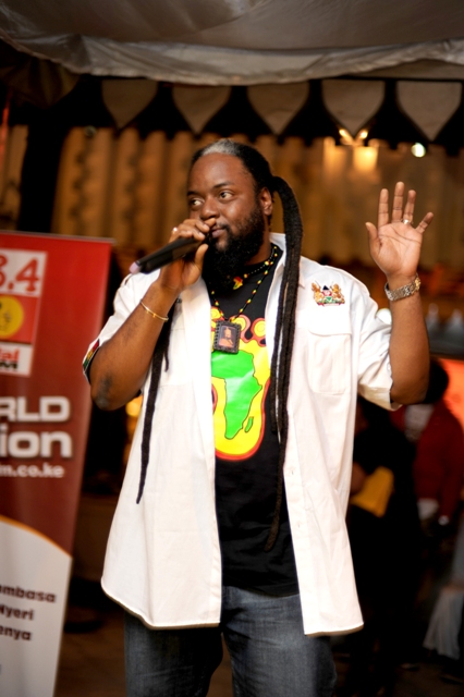 Peetah Morgan performing at Capital FM party in Nairobi, Kenya (photo credits: Susan Wong, 2011)