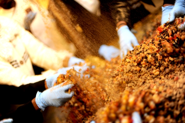 Mixing the Christmas Cake at Sarova Panafric's annual Cake Mixing photographed by Susan Wong Nov 2011 1