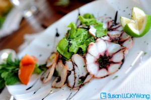 Mediterraneo Gigiri restaurant in Nairobi photographed by Susan Wong 2012 - octopus salad