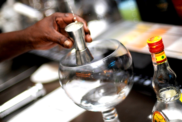 Seven's Tsunami Fish Bowl Cocktail Nairobi, Kenya photographed by Susan Wong 2012