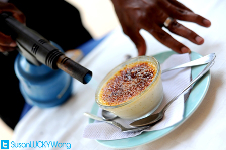 Alan Bobbe's Bistro in Nairobi Kenya photographed Susan Wong 2012 - creme brulee