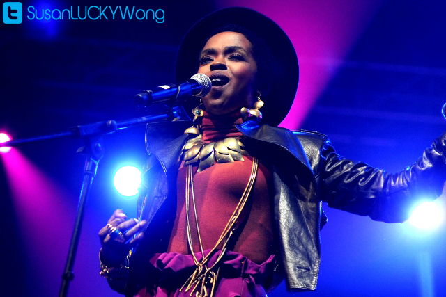 Lauryn Hill performing at Cape Town Jazz Festival photographed by Susan Wong 2012