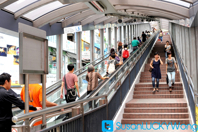 World's longest escalator system - Central to Mid-Level, Hong Kong (Susan Wong, 2012)