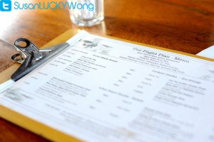 Aero Club East Africa Restaurant photographed by Susan Wong menu