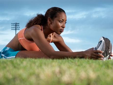 woman stretching 460