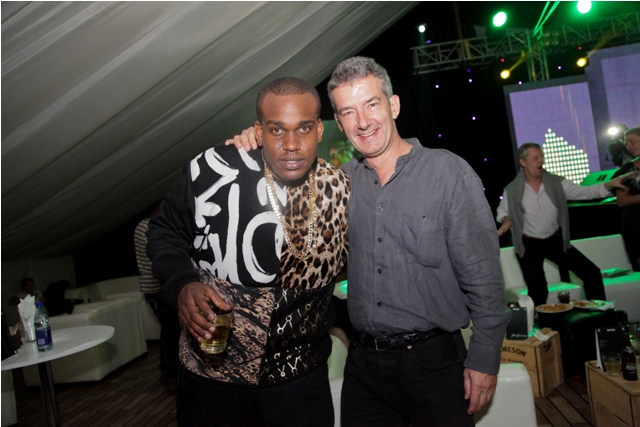 DJ. Madtraxx & Pernod Ricard Kenya CEO Marc Beuve Mery